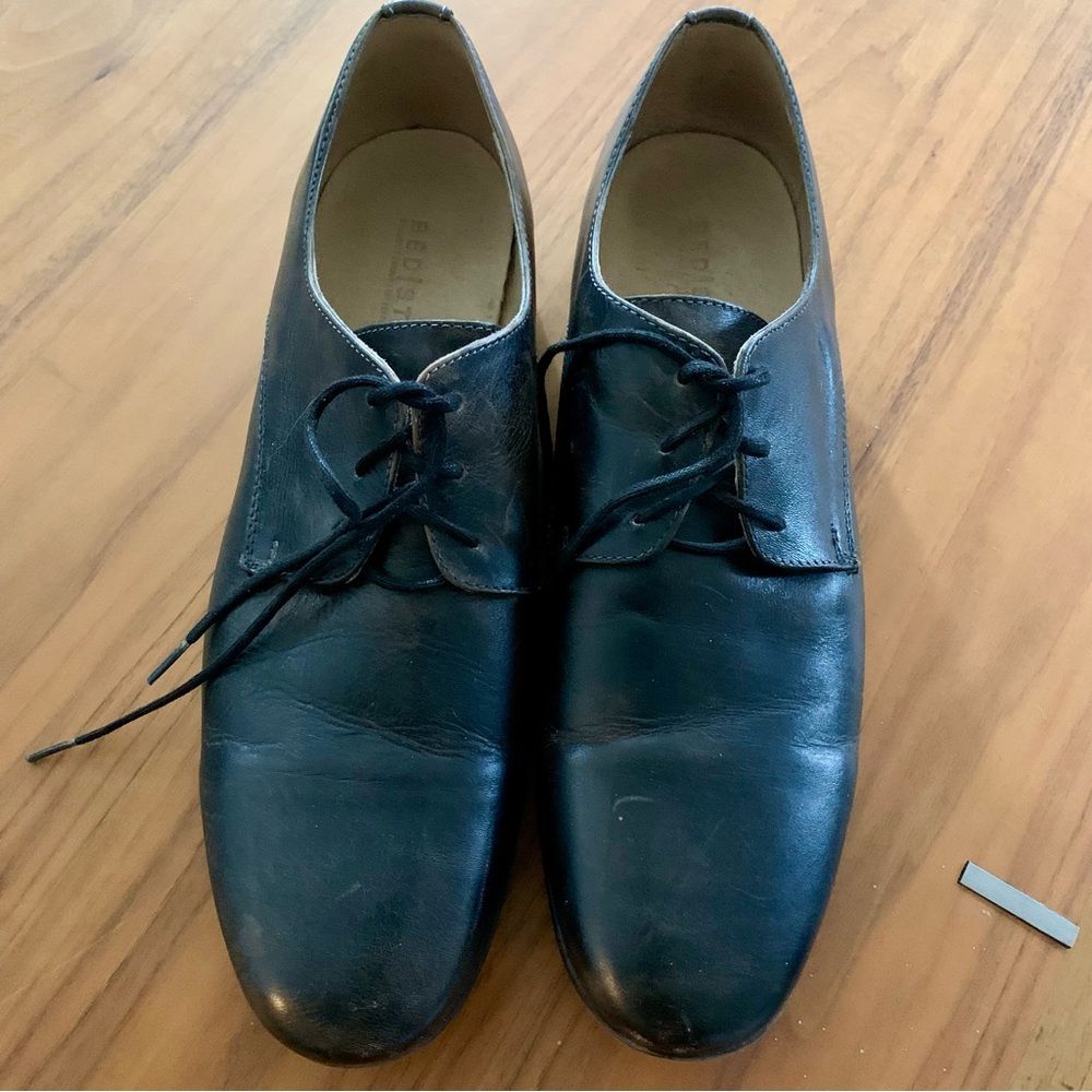BED|STU Black Leather Oxford Shoes | Destressed | size 13 | Men’s - Picture 2 of 6